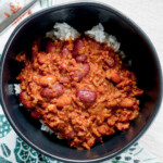 zippy's Hawaiian chili over rice