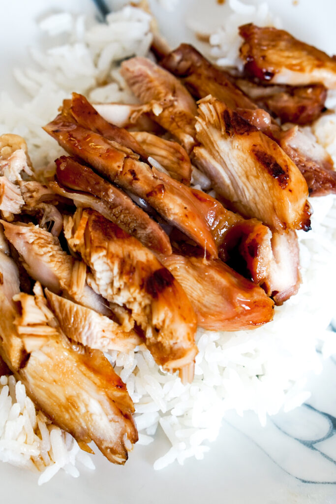 teriyaki chicken on rice