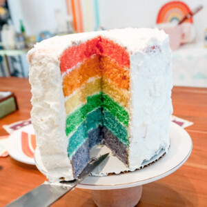 rainbow layer cake