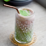 matcha cherry blossom latte
