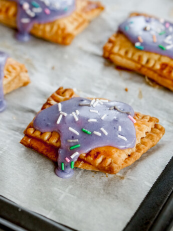 purple Okinawan sweet potato pop tarts