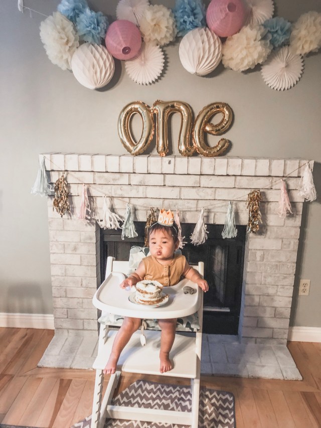 honey themed first birthday party for baby girl