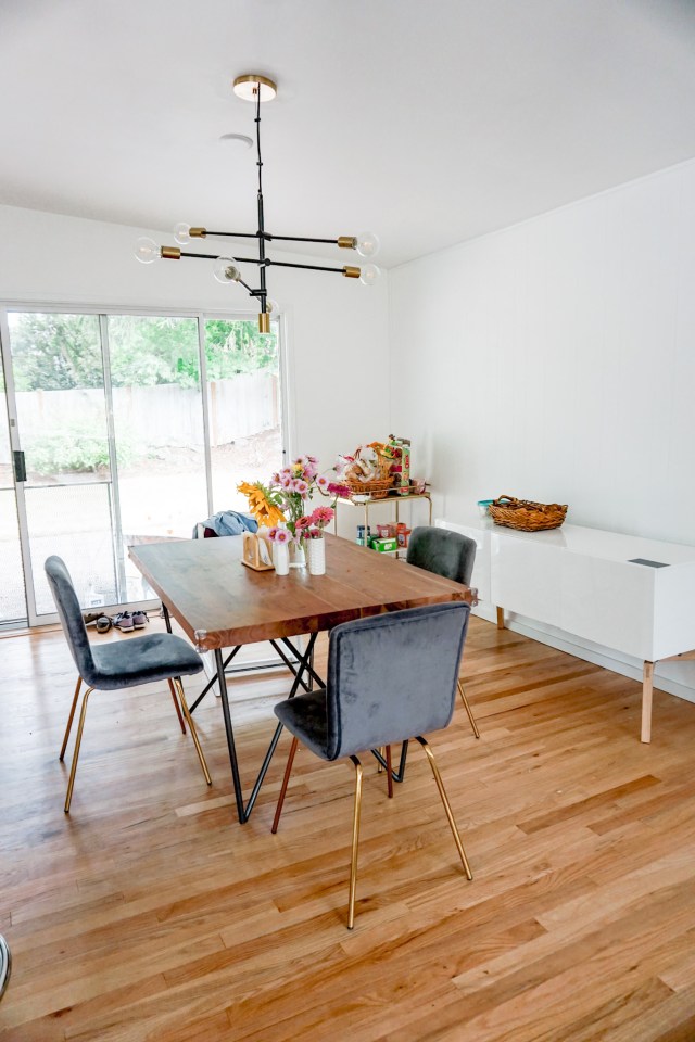 mid century modern dining room