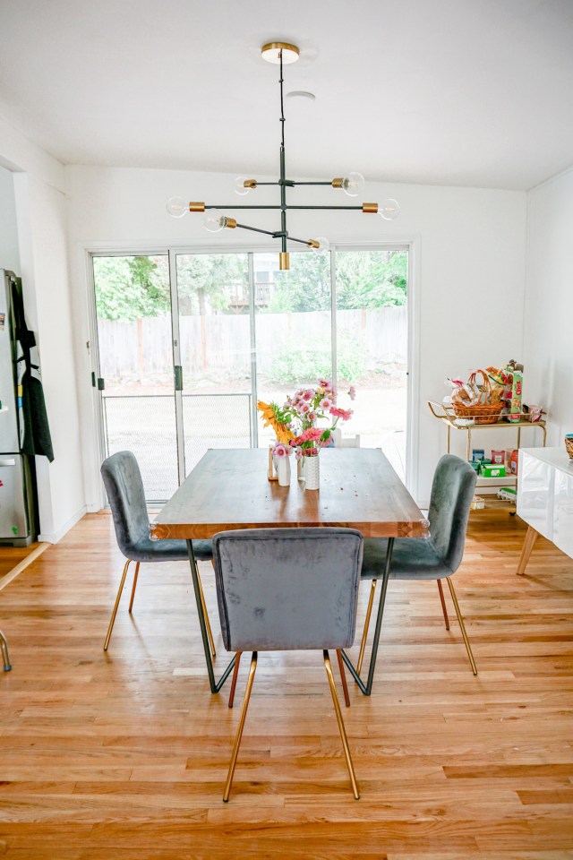mid century modern dining room