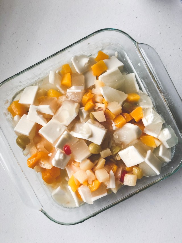 coconut lychee jello