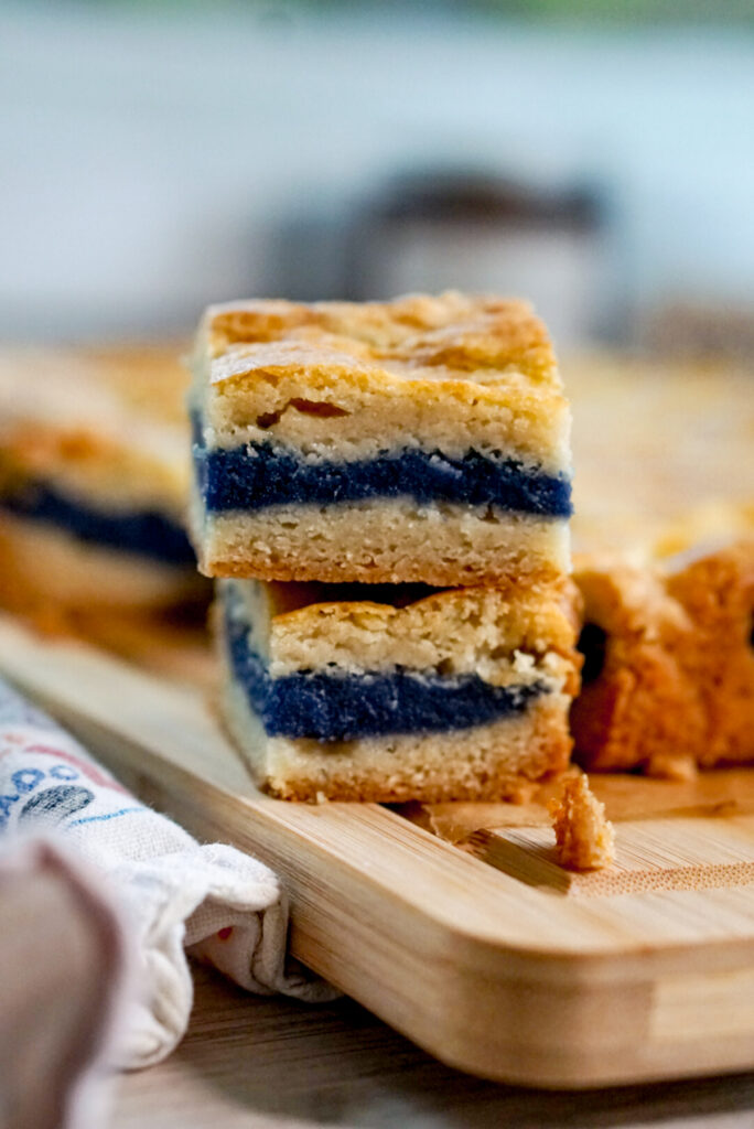 pan manju stacked on top of each other