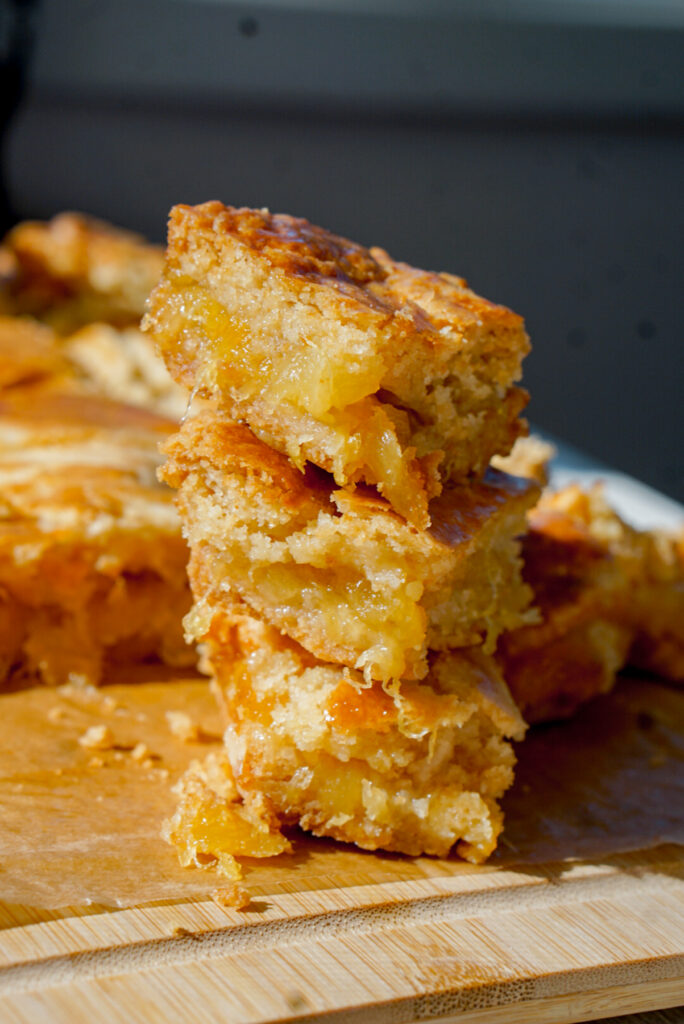 taiwanese pineapple cake stack of three